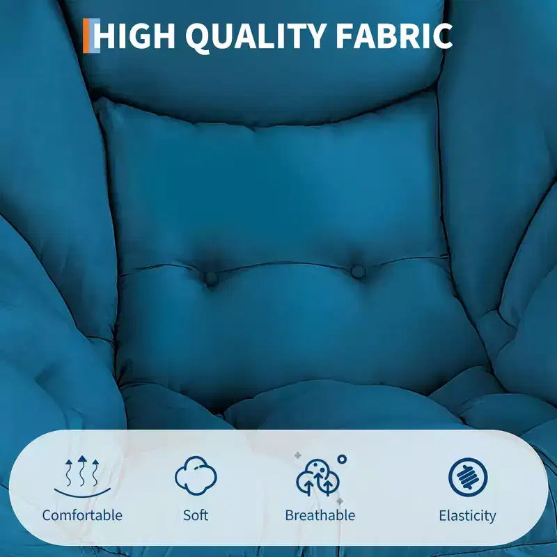 Lazy Chair for Living Room,Modern Large Accent Lounge Armchair with Side Pocket,Comfy Leisure Sofa Reading Chair,for Bedroom,Dorm Rooms and Office