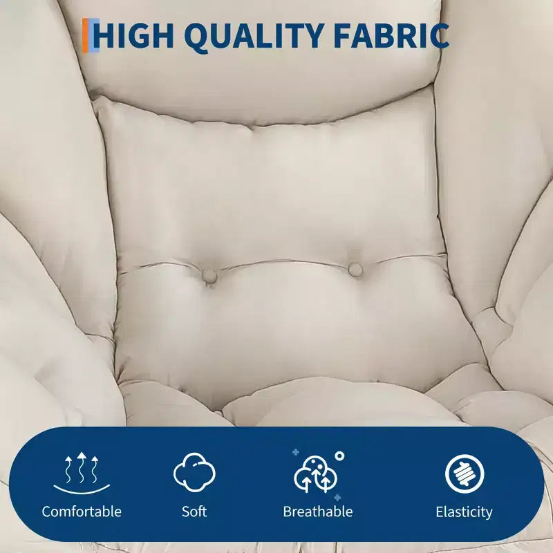 Lazy Chair for Living Room,Modern Large Accent Lounge Armchair with Side Pocket,Comfy Leisure Sofa Reading Chair,for Bedroom,Dorm Rooms and Office