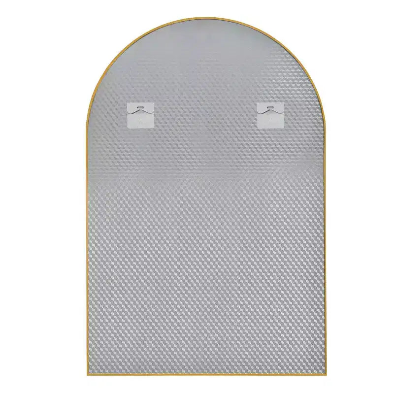 HomeRoots 39 Gold Arch Metal Framed Bathroom Vanity Mirror