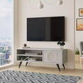 HomeStock Cloud TV Unit Wooden-Legged TV Stand 43 Inches Stone -Uv Print