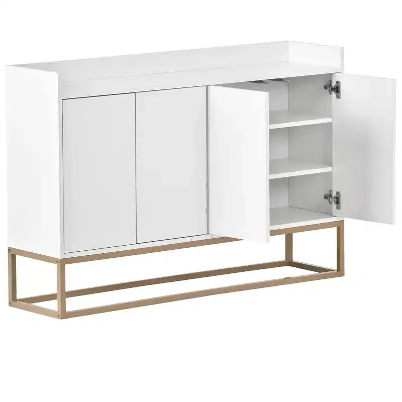 Hostack Modern Sideboard Elegant Buffet Cabinet with Large Storage Space for Dining Room, Entryway