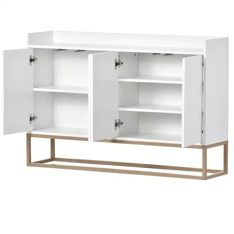 Hostack Modern Sideboard Elegant Buffet Cabinet with Large Storage Space for Dining Room, Entryway