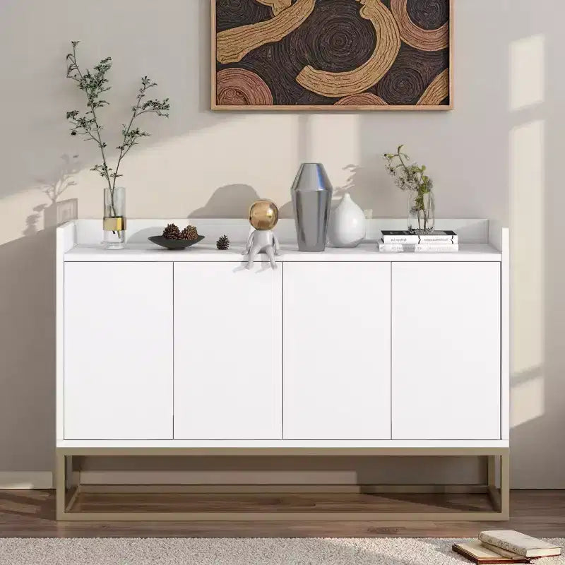 Hostack Modern Sideboard Elegant Buffet Cabinet with Large Storage Space for Dining Room, Entryway