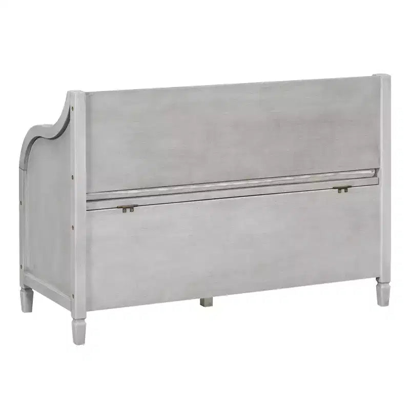 GDFStudio Fanny Entryway Multifunctional Storage Bench with Upholstered Seat and Safety Hinge