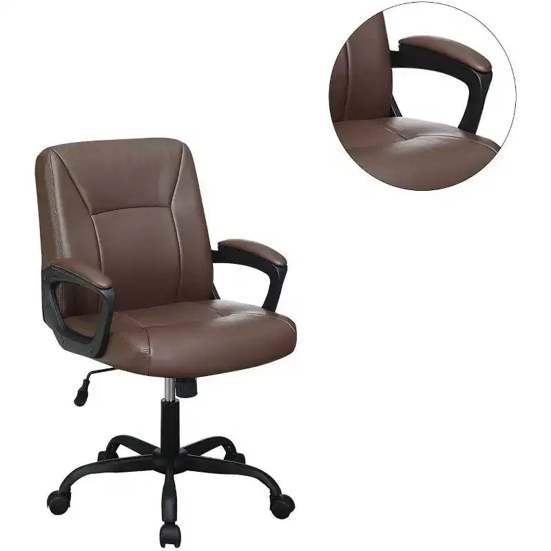 Okak Modern Office Chair, Desk Chair with Adjustable Height and Five Wheels Support, Computer Chair for Office, Home