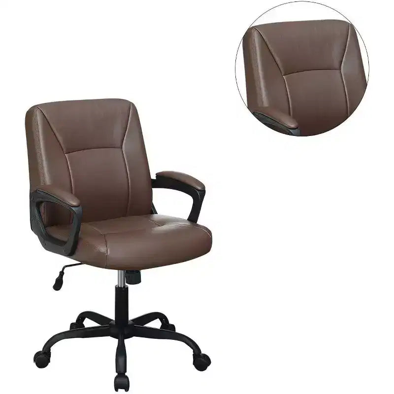 Okak Modern Office Chair, Desk Chair with Adjustable Height and Five Wheels Support, Computer Chair for Office, Home