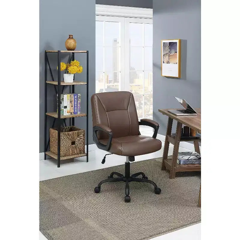 Okak Modern Office Chair, Desk Chair with Adjustable Height and Five Wheels Support, Computer Chair for Office, Home