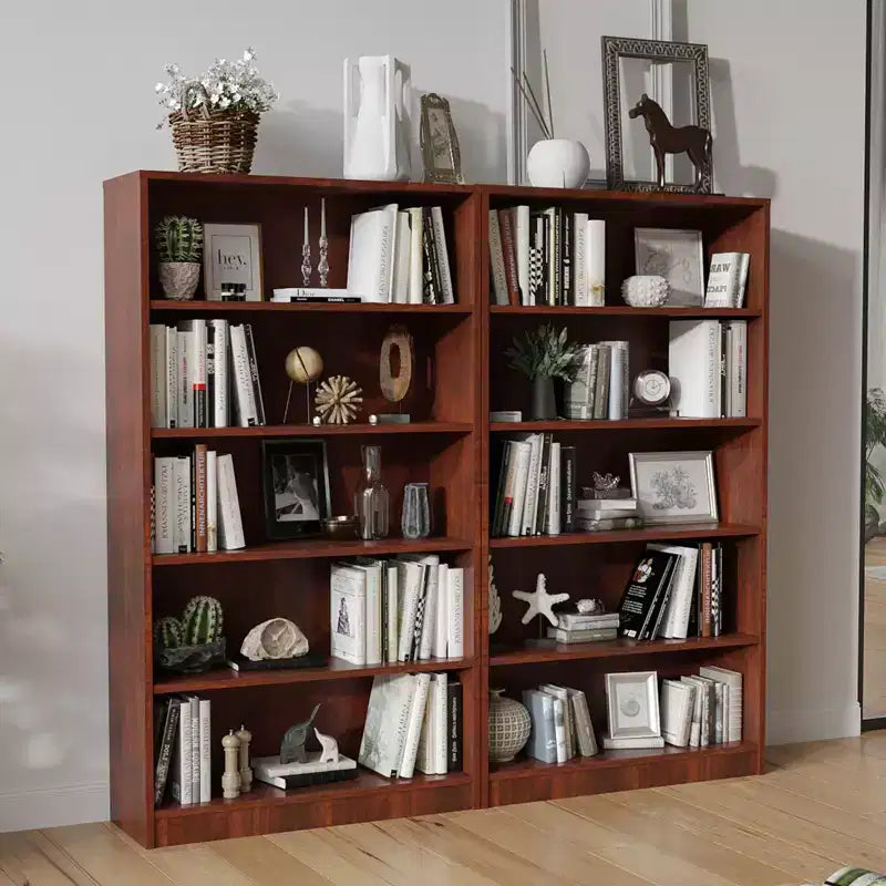 Okak 60 Inches Tall Modern Bookshelf, Bookcase with 5 Open Shelves, Freestanding Storage Organizer for Living Room, Office