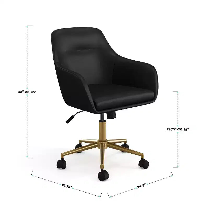 Martha Stewart Rayna Upholstered Office Chair