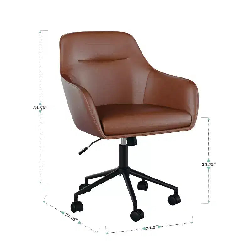 Martha Stewart Rayna Upholstered Office Chair