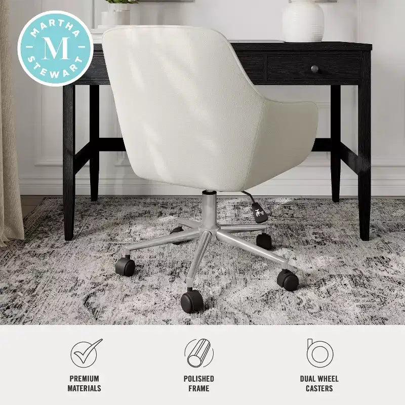 Martha Stewart Rayna Upholstered Office Chair