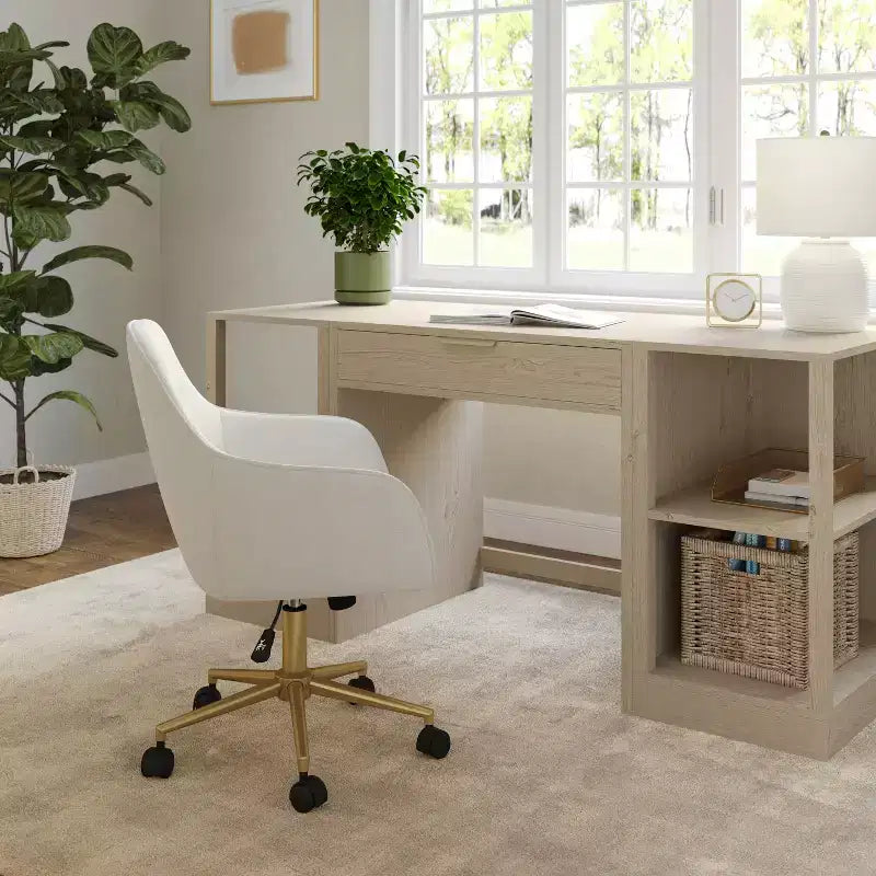 Martha Stewart Rayna Upholstered Office Chair