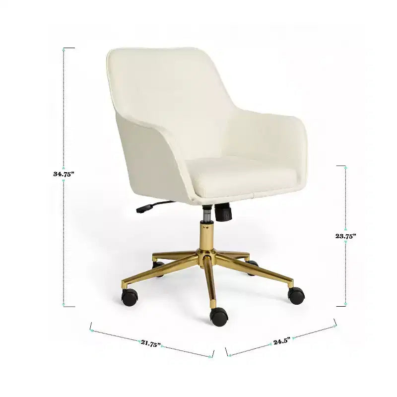 Martha Stewart Rayna Upholstered Office Chair