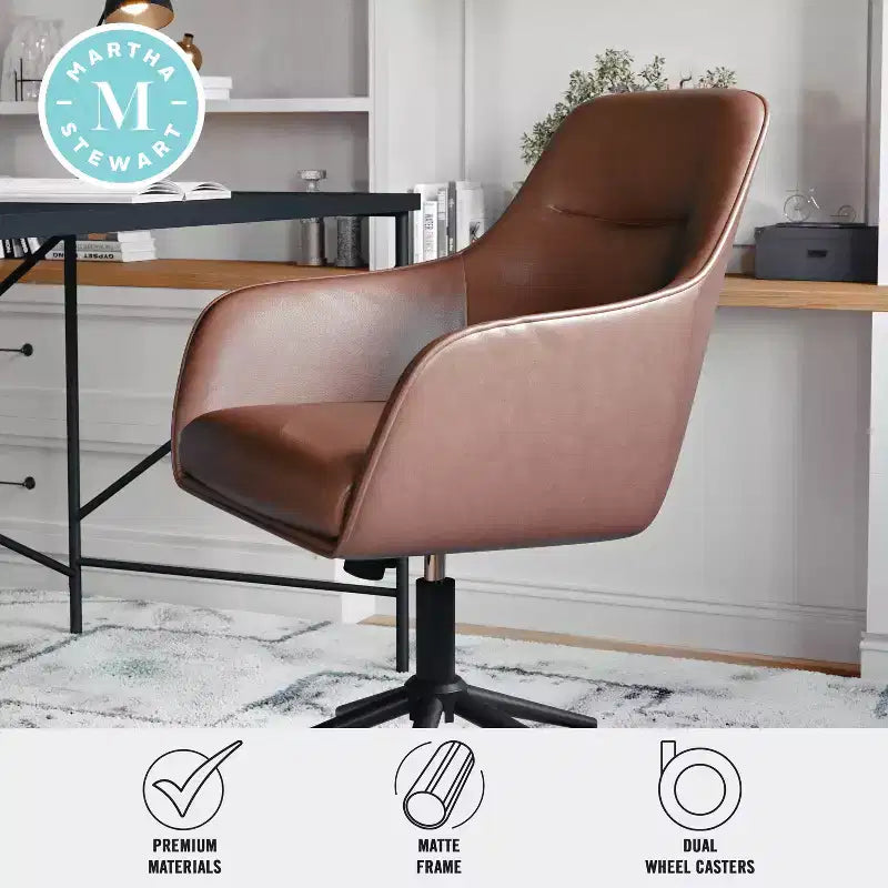 Martha Stewart Rayna Upholstered Office Chair