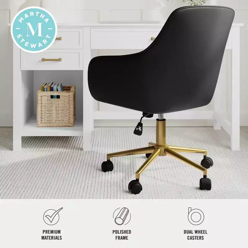 Martha Stewart Rayna Upholstered Office Chair