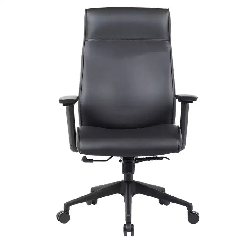 Maxwell Upholstered High-Back Executive Office Chair in PU Leather, Adjustable Height and Arms, Knee-Tilt & 360 Swivel, Ergonomic Computer Desk Chair