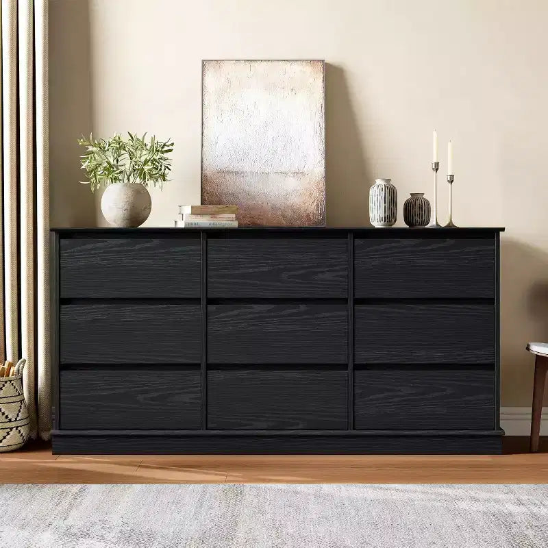 9/12 drawer chest of drawers for bedroom,chest of drawers with Deep drawers,Large chest of drawers for closet with Wide Top,Wooden chest of drawers