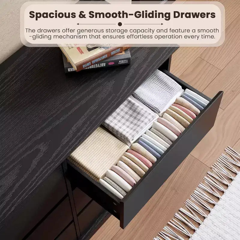 9/12 drawer chest of drawers for bedroom,chest of drawers with Deep drawers,Large chest of drawers for closet with Wide Top,Wooden chest of drawers