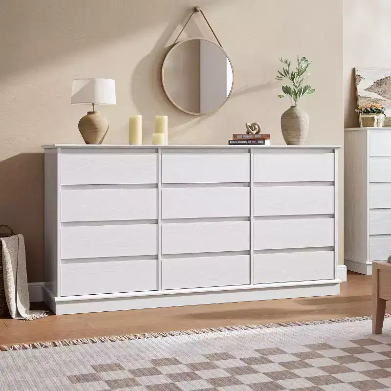 9/12 drawer chest of drawers for bedroom,chest of drawers with Deep drawers,Large chest of drawers for closet with Wide Top,Wooden chest of drawers