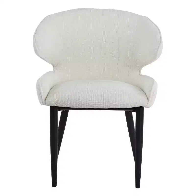 GDFStudio Nellie Modern Upholstered Dining Chairs with Curved Back