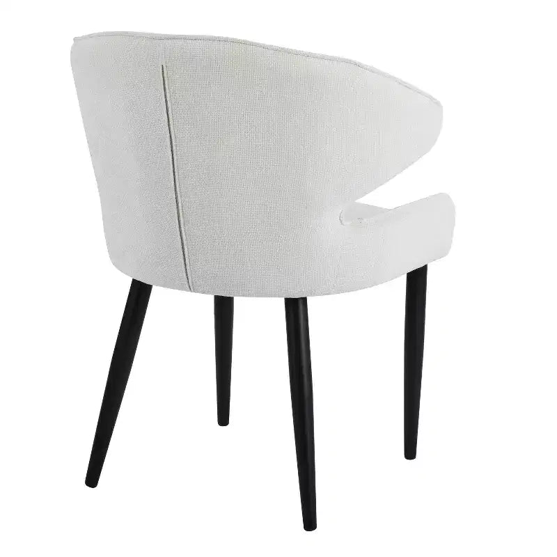 GDFStudio Nellie Modern Upholstered Dining Chairs with Curved Back
