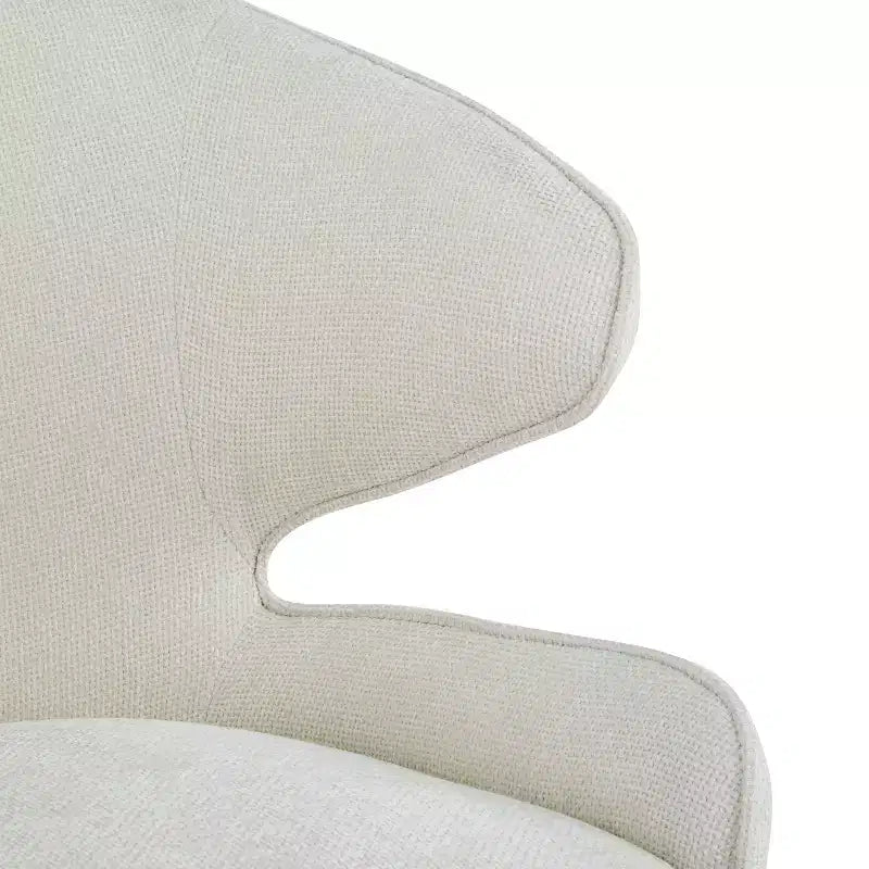 GDFStudio Nellie Modern Upholstered Dining Chairs with Curved Back