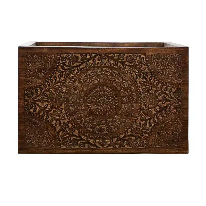 Set of 2 Eclectic Wood Accent Table - Olivia & May