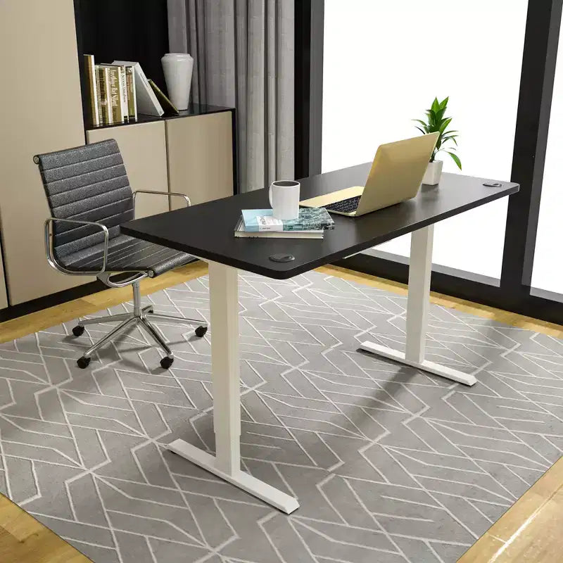 Costway Universal Tabletop for Standard & Standing Desk Frame Black